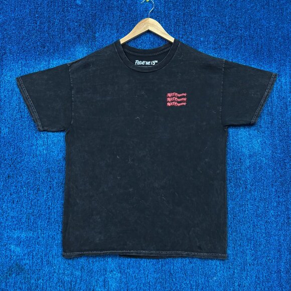 Friday the 13th Jason Voorhees “Jason Lives” Horror Movie Graphic T-Shirt Size L - Picture 2 of 5